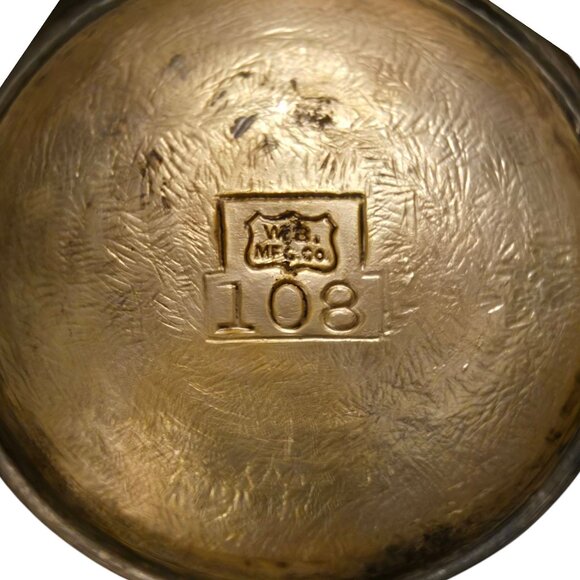 Vintage Ornate Floral Salt Pepper Shakers Gold Tone WB Mfg 108 - Picture 4 of 16